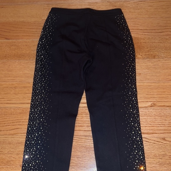 NWT ST.JOHN EVENING WOMENS PANTS WITH CRYSTAL SIDE EMBELLISHMENT SZ 0 - Picture 4 of 5